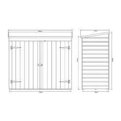 Coffre Abri Multifonctions En Bois Massif Traité Teinté Miel 2000L Rowlinson -Jardin Extérieur Boutique coffre abri multifonctions en bois massif traite teinte miel 2000l rowlinson 4