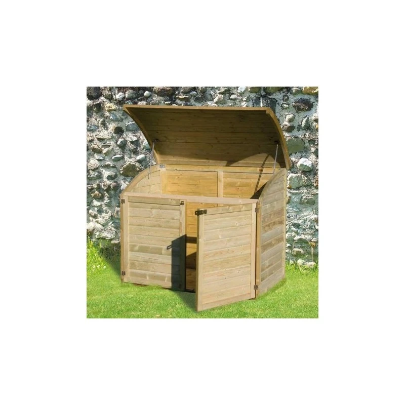 Coffre De Jardin En Bois Traité Autoclave 1200L - Chalet Et Jardin 2 Coffre De Jardin En Bois Traité Autoclave 1200L - Chalet Et Jardin – Image 2