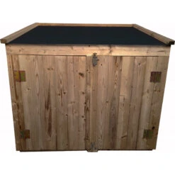 Coffre De Jardin En Bois Traité 20mm 1200L GENIO Noir - Gardy Shelter -Jardin Extérieur Boutique coffre de jardin en bois traite 20mm 1200l genio noir gardy shelter 2
