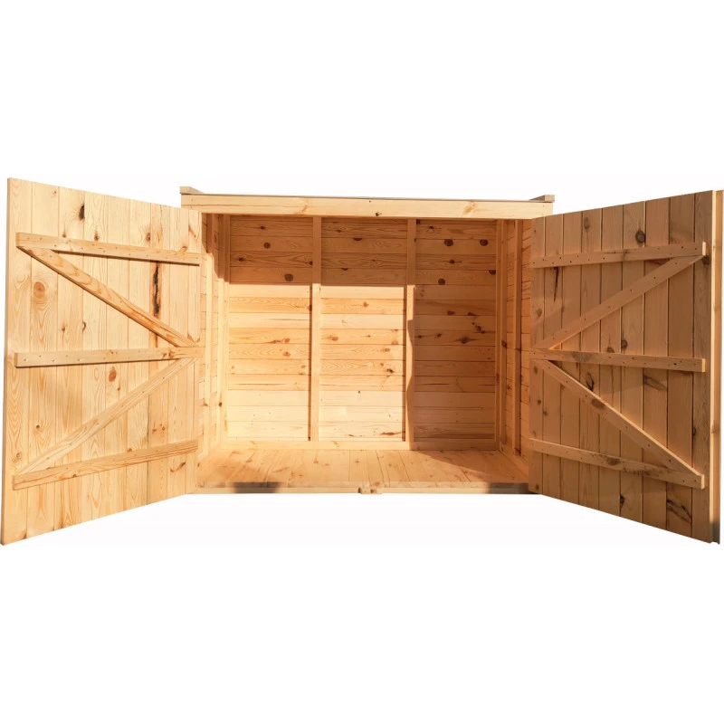 Coffre De Jardin En Bois Traité 28mm 2000L ALTO Noir - Gardy Shelter 3 Coffre De Jardin En Bois Traité 28mm 2000L ALTO Noir - Gardy Shelter – Image 3