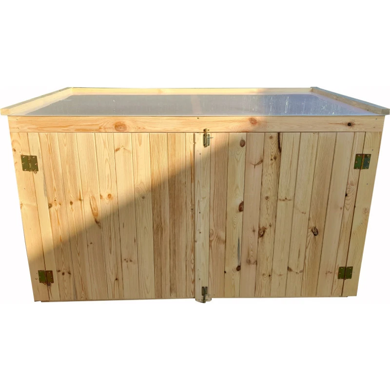 Coffre De Jardin En Bois Traité 28mm 2000L LARGO Blanc - Gardy Shelter 4 Coffre De Jardin En Bois Traité 28mm 2000L LARGO Blanc - Gardy Shelter – Image 4
