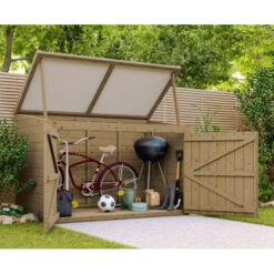 Coffre De Jardin En Bois Traité 28mm 2000L LARGO Blanc - Gardy Shelter 10 Coffre De Jardin En Bois Traité 28mm 2000L LARGO Blanc - Gardy Shelter -Jardin Extérieur Boutique coffre de jardin en bois traite 28mm 2000l largo blanc gardy shelter 4