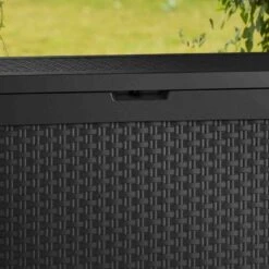 Coffre De Jardin En Résine Anthracite 270L Samoa – Keter -Jardin Extérieur Boutique coffre de jardin en resine anthracite 270l samoa keter 2