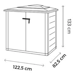 Coffre De Jardin En Résine Avec Plancher 1100L BOX EVO 100 – Garofalo -Jardin Extérieur Boutique coffre de jardin en resine avec plancher 1100l box evo 100 garofalo 2