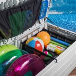 Coffre De Piscine En Résine Blanc 455L Pool Box – Keter -Jardin Extérieur Boutique coffre de piscine en resine blanc 455l pool box keter 4