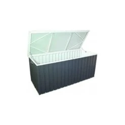 Coffre De Rangement En Métal Anthracite 800L DURAMAX -Jardin Extérieur Boutique coffre de rangement en metal anthracite 800l duramax 2
