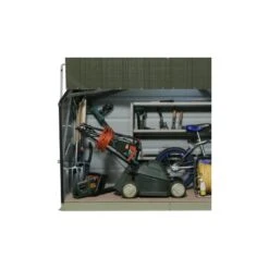 Coffre De Rangement En Métal Storegard 1500L Vert 1,74m² TRIMETALS -Jardin Extérieur Boutique coffre de rangement en metal storegard 1500l vert 174m trimetals 2