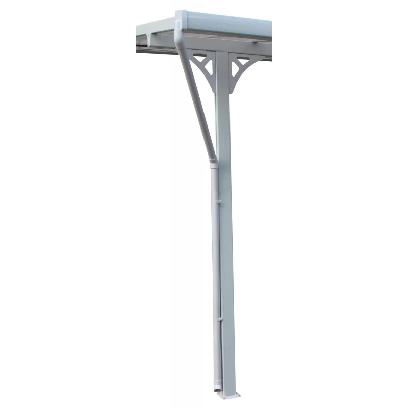 Descentes De Gouttières Blanches Pour Toit De Terrasse X-METAL 1 Descentes De Gouttières Blanches Pour Toit De Terrasse X-METAL