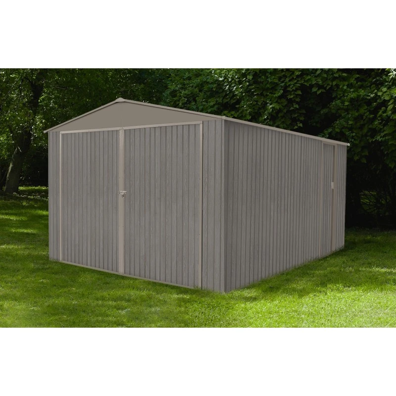 Garage 1 Voiture En Métal 17,47m² Imitation Bois Vieilli 1 Garage 1 Voiture En Métal 17,47m² Imitation Bois Vieilli