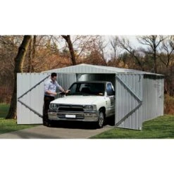 Garage 13,50m² En Acier Galvanisé Finition Zincalume Gris Melton - Absco 8 Garage 13,50m² En Acier Galvanisé Finition Zincalume Gris Melton - Absco -Jardin Extérieur Boutique garage 1350m en metal melton finition zincalume absco 3