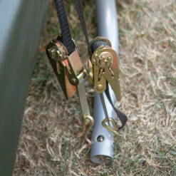 Garage Démontable 18,3m² à Toit Arrondi En Acier Et Polyéthylène Vert – Shelter Logic -Jardin Extérieur Boutique garage demontable 183m a toit arrondi en acier et polyethylene vert shelter logic 3