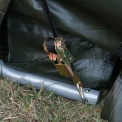 Garage Démontable 18,3m² à Toit Arrondi En Acier Et Polyéthylène Vert – Shelter Logic -Jardin Extérieur Boutique garage demontable 183m a toit arrondi en acier et polyethylene vert shelter logic 4