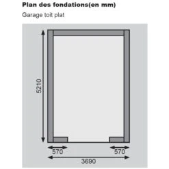 Garage En Bois Massif 20,78m² Toit Plat – Madriers 40mm - Karibu -Jardin Extérieur Boutique garage en bois massif 2078m toit plat madriers 40mm karibu 5