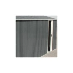 Garage En Métal Anthracite 19,95m² Grande Hauteur H.2,60m DURAMAX -Jardin Extérieur Boutique garage en metal anthracite 1995m grande hauteur h260m duramax 2