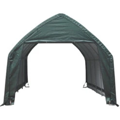 Garage Haut Démontable 23,8m² En Acier Et Polyéthylène Vert – Shelter Logic -Jardin Extérieur Boutique garage haut demontable 238m en acier et polyethylene vert shelter logic 2