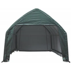 Garage Haut Démontable 23,8m² En Acier Et Polyéthylène Vert – Shelter Logic -Jardin Extérieur Boutique garage haut demontable 238m en acier et polyethylene vert shelter logic 3