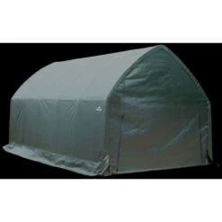 Garage Haut Démontable 23,8m² En Acier Et Polyéthylène Vert – Shelter Logic -Jardin Extérieur Boutique garage haut demontable 238m en acier et polyethylene vert shelter logic 4