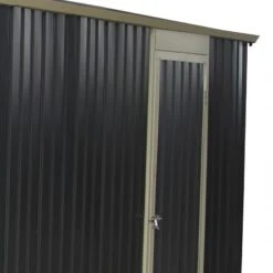 Garage Métal Anthracite 15,14m² Porte Enroulable + Kit D'ancrage X-METAL -Jardin Extérieur Boutique garage metal anthracite 1514m porte enroulable kit d ancrage x metal 3