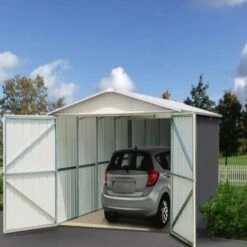 Garage Métal Anthracite 22,63m² + Kit D'ancrage Inclus - YARDMASTER 7 Garage Métal Anthracite 22,63m² + Kit D'ancrage Inclus - YARDMASTER -Jardin Extérieur Boutique garage metal anthracite 2263m kit d ancrage inclus yardmaster 2