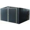 Garage Métal Anthracite Double Portes 19,61m² + Kit D'ancrage X-METAL