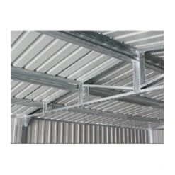 Garage Métal Anthracite Double Portes 19,61m² + Kit D'ancrage X-METAL -Jardin Extérieur Boutique garage metal anthracite double portes 1961m kit d ancrage x metal 2