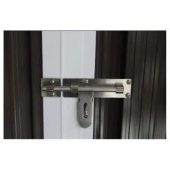 Garage Métal Anthracite Double Portes 19,61m² + Kit D'ancrage X-METAL -Jardin Extérieur Boutique garage metal anthracite double portes 1961m kit d ancrage x metal 4