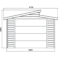 Garage Torino 20,91m² Avec Porte Sectionnelle Motorisée Madriers 28mm SOLID 10 Garage Torino 20,91m² Avec Porte Sectionnelle Motorisée Madriers 28mm SOLID -Jardin Extérieur Boutique garage torino 2091m avec porte sectionnelle motorisee madriers 28mm solid 4