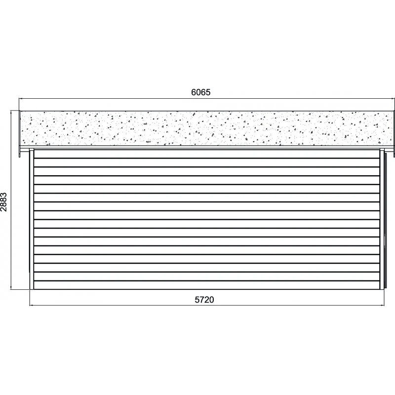 Garage Torino 20,91m² Avec Porte Sectionnelle Motorisée Madriers 28mm SOLID 6 Garage Torino 20,91m² Avec Porte Sectionnelle Motorisée Madriers 28mm SOLID – Image 6