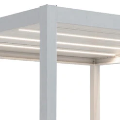 Kit éclairage 2 Lames Blanches LEDS 3m + Télécommande Pour Pergola Ombrea -Jardin Extérieur Boutique kit eclairage 2 lames blanches leds 3m telecommande pour pergola ombrea 3