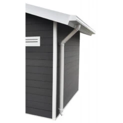 Kit Gouttières Blanc - Pack Prêt à La Pose Pour Abri PREMIUM Woodlife Garden Double Pentes 19,22m²