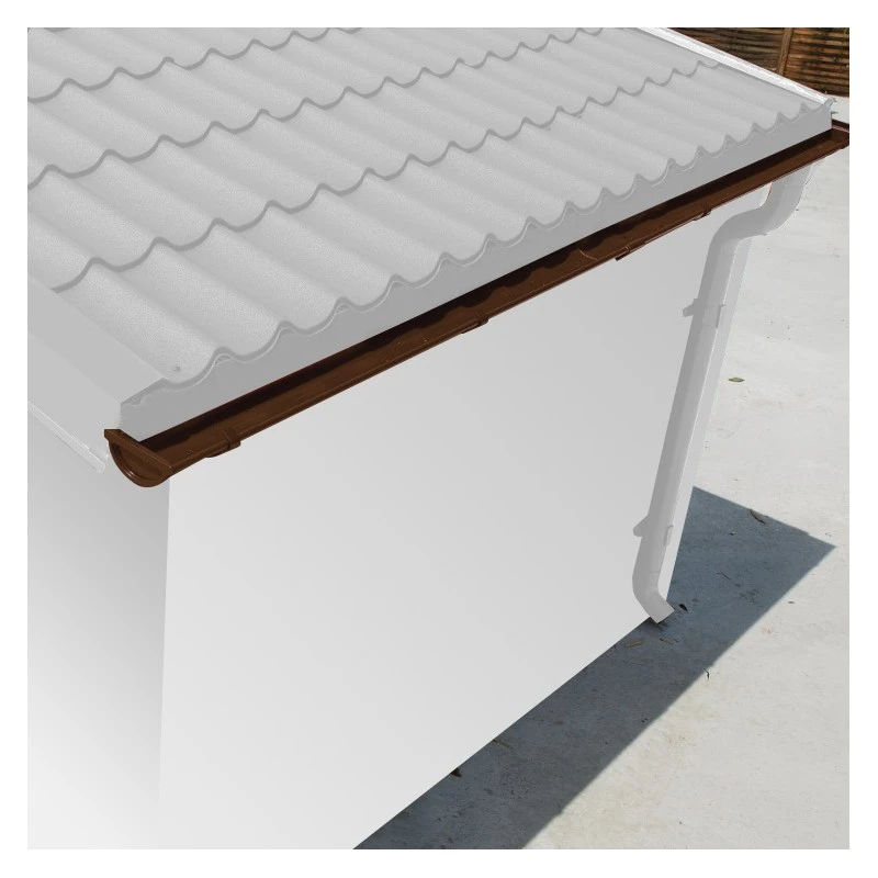 Kit Gouttières Marron - Pack Prêt à La Pose Pour Abri Woodlife Garden 14,44m² 4 Kit Gouttières Marron - Pack Prêt à La Pose Pour Abri Woodlife Garden 14,44m² – Image 4