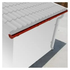 Kit Gouttières Rouge - Pack Prêt à La Pose Pour Abri Grosfillex 4,9m² -Jardin Extérieur Boutique kit gouttieres rouge pack pret a la pose pour abri grosfillex 49m 2