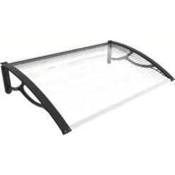 Marquise De Porte Et Fenêtre 120x80cm En Polycarbonate 4mm – HABRITA -Jardin Extérieur Boutique marquise de porte et fenetre 120x80cm en polycarbonate 4mm habrita 2