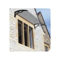 Marquise De Porte Et Fenêtre 120x80cm En Polycarbonate 4mm – HABRITA -Jardin Extérieur Boutique marquise de porte et fenetre 120x80cm en polycarbonate 4mm habrita 3