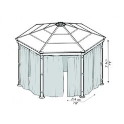 Moustiquaire En Polyester Léger Pour Pergola Roma™ Et Monaco™- Palram - Canopia -Jardin Extérieur Boutique moustiquaire en polyester leger pour pergola roma palram 2