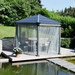 Moustiquaire En Polyester Léger Pour Pergola Roma™ Et Monaco™- Palram - Canopia -Jardin Extérieur Boutique moustiquaire en polyester leger pour pergola roma palram 4