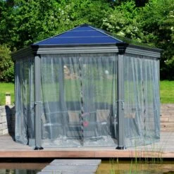 Moustiquaire En Polyester Léger Pour Pergola Roma™ Et Monaco™- Palram - Canopia -Jardin Extérieur Boutique moustiquaire en polyester leger pour pergola roma palram 5