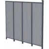 Panneau Latéral En Aluminium Et PC 4mm Pour Toit De Terrasse Anthracite 3m X-METAL