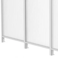 Panneau Latéral En Aluminium Et PC 4mm Pour Toit De Terrasse Blanc 3m X-METAL -Jardin Extérieur Boutique panneau lateral en aluminium et pc 4mm pour toit de terrasse blanc 3m x metal 2