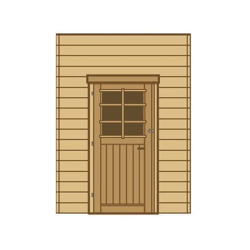 Paroi Frontale Porte Simple 210cm Pour Carport Bois Traité - SOLID 1 Paroi Frontale Porte Simple 210cm Pour Carport Bois Traité - SOLID
