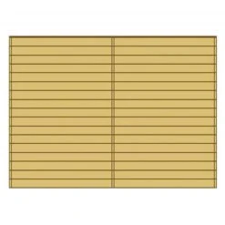 Paroi Frontale Pleine 390x245cm Pour Carport Modulable En Bois Traité Autoclave - SOLID