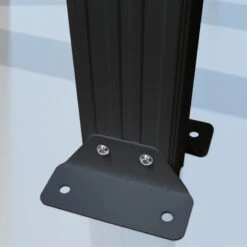 Pergola Adossée 300x300cm En Aluminium Noir Et Polycarbonate 4mm CIELO - DCB Garden -Jardin Extérieur Boutique pergola adossee 300x300cm en aluminium noir et polycarbonate 4mm cielo dcb garden 4