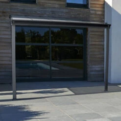 Pergola Adossée 300x300cm En Aluminium Noir Et Polycarbonate 4mm CIELO - DCB Garden -Jardin Extérieur Boutique pergola adossee 300x300cm en aluminium noir et polycarbonate 4mm cielo dcb garden 5