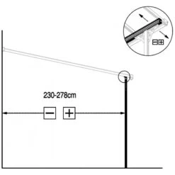 Pergola Adossée Ajustable - Toit De Terrasse En Alu 3,05x4,36m X-METAL -Jardin Extérieur Boutique pergola adossee ajustable toit de terrasse en alu 305x436m x metal 3
