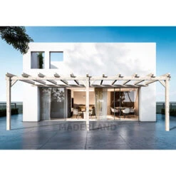 Pergola Adossée En Bois Lamellé-collé 700x500cm Sevilla – Maderland