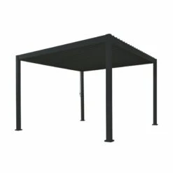 Pergola Bioclimatique Autoportante En Alu Anthracite 3.6x3.6m Ombrea -Jardin Extérieur Boutique pergola bioclimatique autoportante en alu anthracite 36x36m ombrea 3