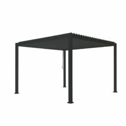 Pergola Bioclimatique Autoportante En Alu Anthracite 3.6x3.6m Ombrea -Jardin Extérieur Boutique pergola bioclimatique autoportante en alu anthracite 36x36m ombrea 4