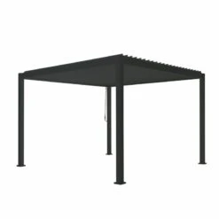 Meilleures ventes -Jardin Extérieur Boutique pergola bioclimatique autoportante en alu anthracite 3x3m ombrea 1