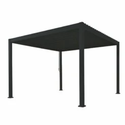 Pergola Bioclimatique Autoportante En Alu Anthracite 3x3m Ombrea -Jardin Extérieur Boutique pergola bioclimatique autoportante en alu anthracite 3x3m ombrea 3