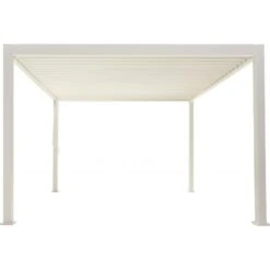 Pergola Bioclimatique Autoportante En Alu Blanc 3.6x3.6m Ombrea -Jardin Extérieur Boutique pergola bioclimatique autoportante en alu blanc 36x36m ombrea 3